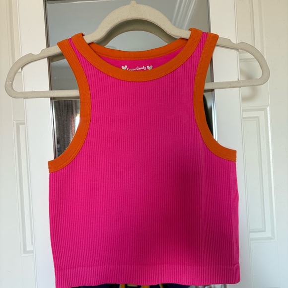 Cotton Candy Tops - Cotton Candy Pink and Orange Tank